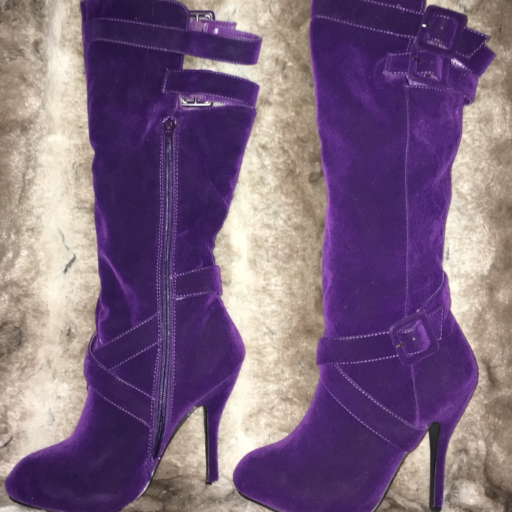 Purple boots